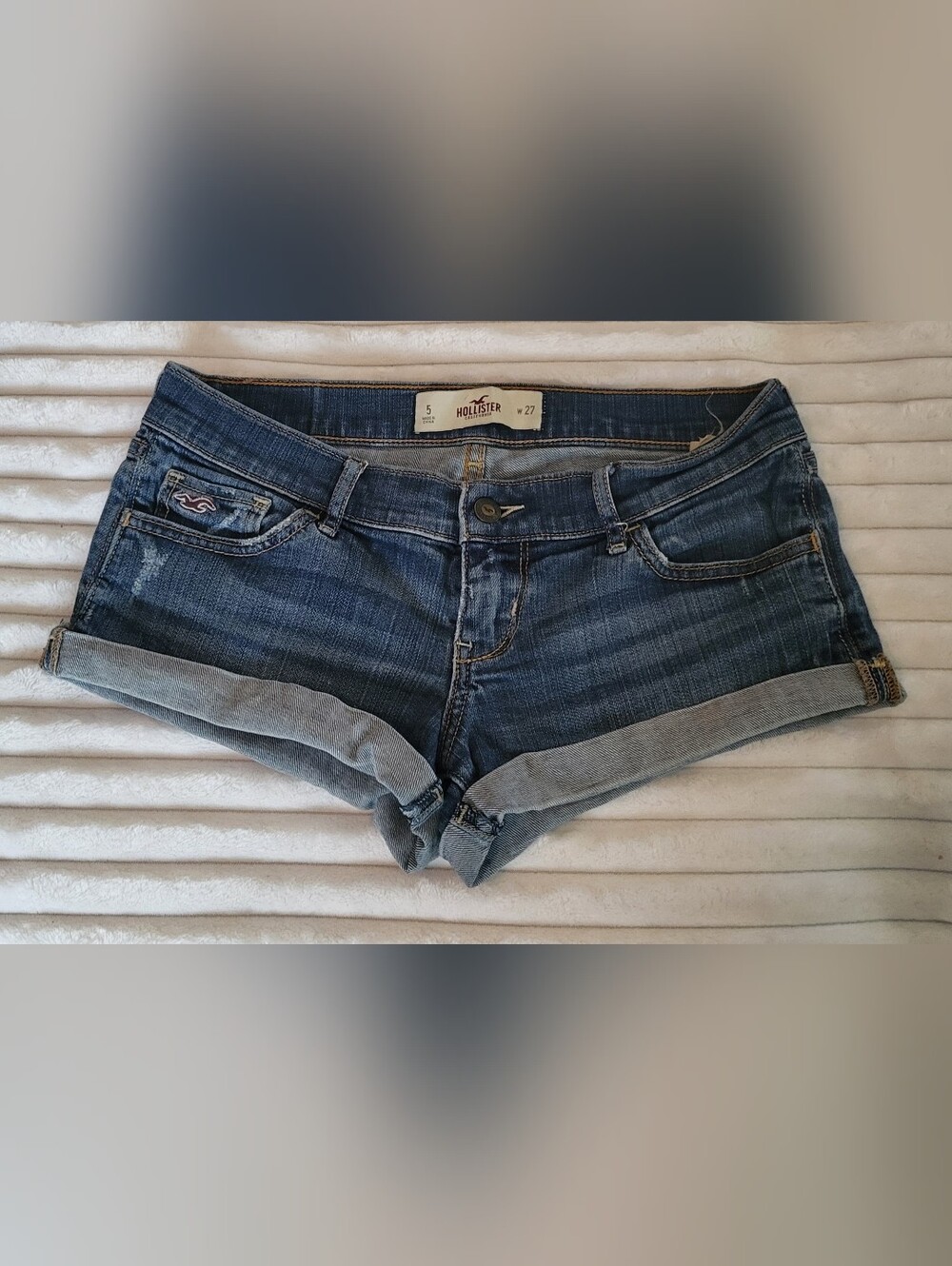 Hollister vintage Y2K micro denim shorts